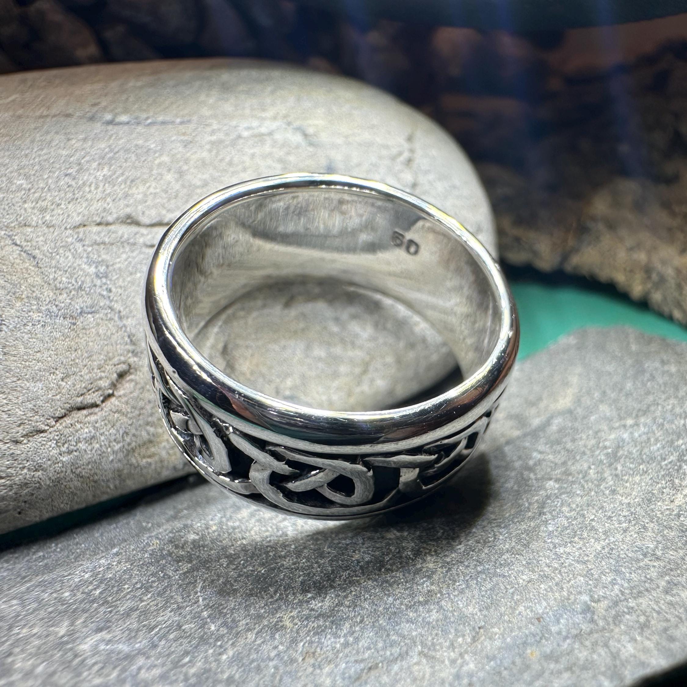 Geall Celtic Ring - Sterling Silver | Celtic Crystal Design