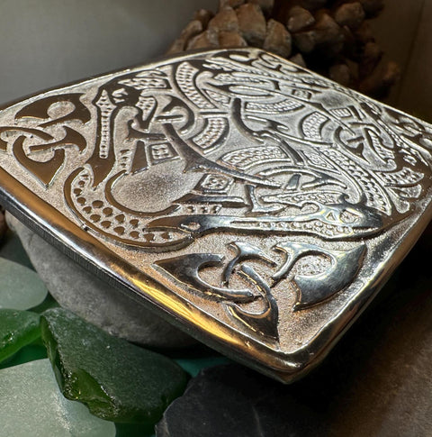 Load image into Gallery viewer, Celtic Viking Kilt Belt Buckle, Scottish Belt Buckle, Pewter Buckle, Large Belt Buckle, Men's Celtic Gift, Irish Gift, Celtic Knot Buckle
