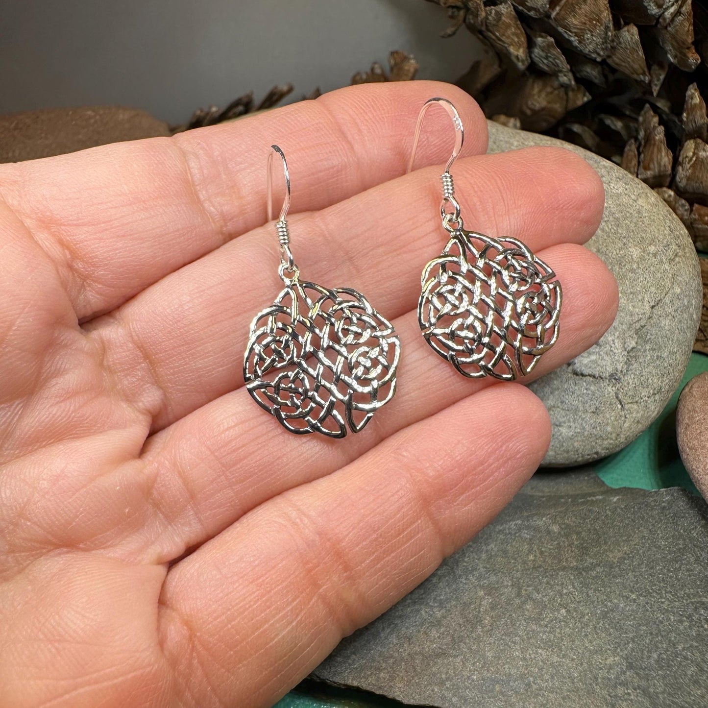 Celtic Earrings, Scottish Earrings, Irish Jewelry, Ireland Gift, Scotland Jewelry, Mom Gift, Celtic Knot, Scottish Jewelry, Norse Jewelry