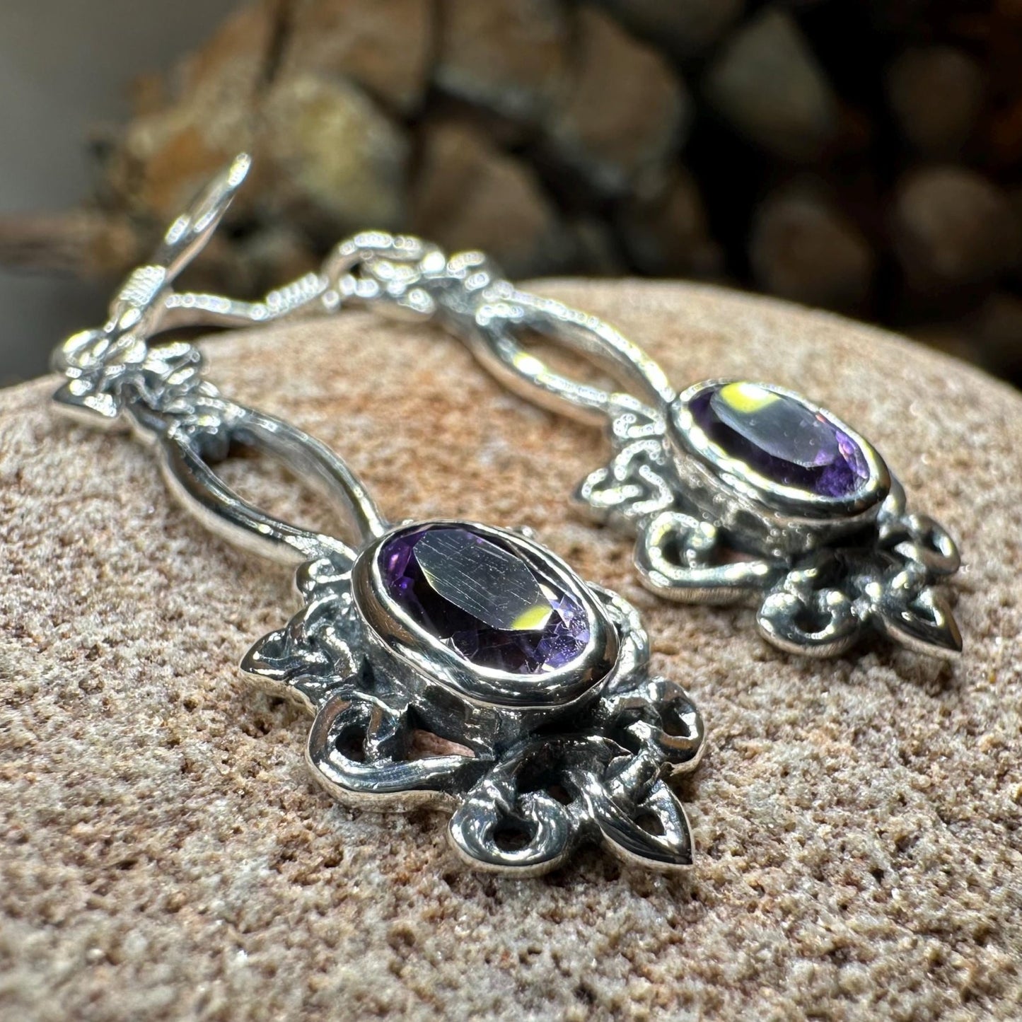 Celtic Knot Earrings, Irish Jewelry, Celtic Jewelry, Anniversary Gift, Scottish Jewelry, Wife Gift, Love Knot Jewelry, Long Dangle Earrings