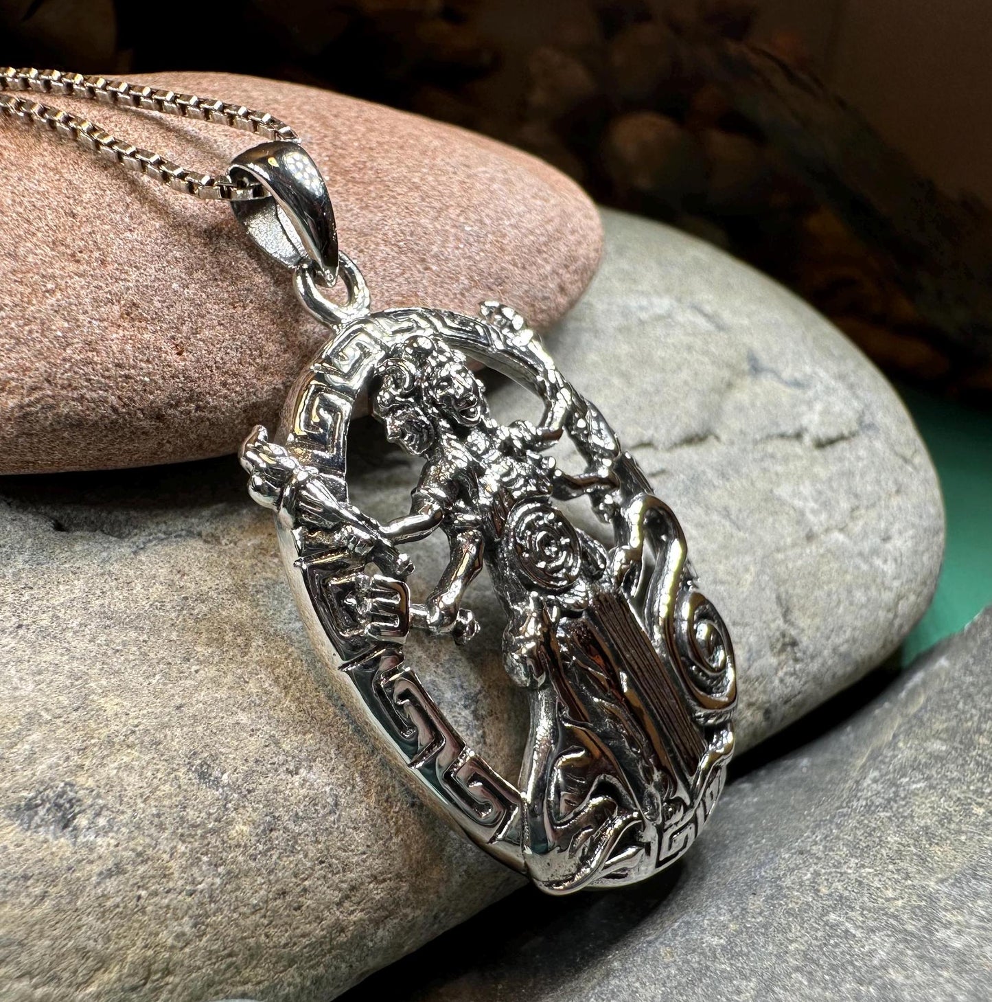 Hecate Wheel Necklace, Irish Jewelry, Celtic Jewelry, Pagan Gift, Key Pendant, Wiccan Jewelry, Goddess Jewelry, Witch Gift, Gothic Jewelry