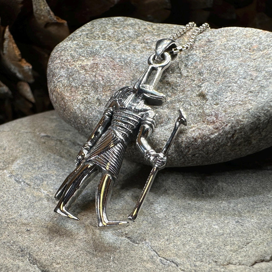 Anubis Necklace, Egyptian Eye Pendant, Mystical Amulet, Egyptian Symbol, Pagan Jewelry, Cancer Survivor Gift, Recovery Gift
