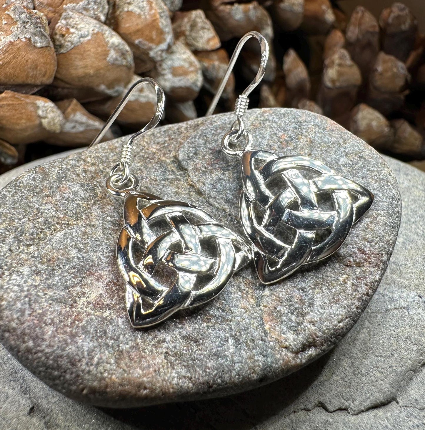 Celtic Earrings, Scottish Earrings, Irish Jewelry, Ireland Gift, Scotland Jewelry, Triquetra, Celtic Knot, Scottish Jewelry, Norse Jewelry