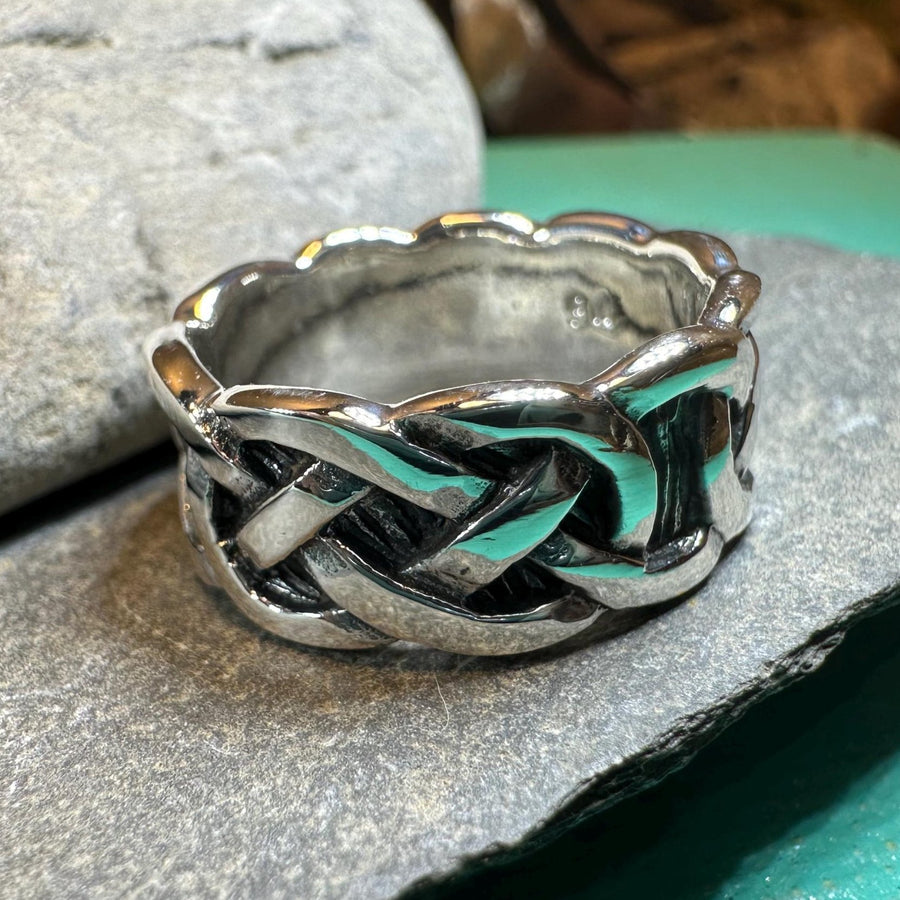 Celtic Ring, Irish Wedding Ring, Silver Scottish Ring, Large Irish Ring, Promise Ring, Anniversary Gift, Wedding Band, Ireland Gift
