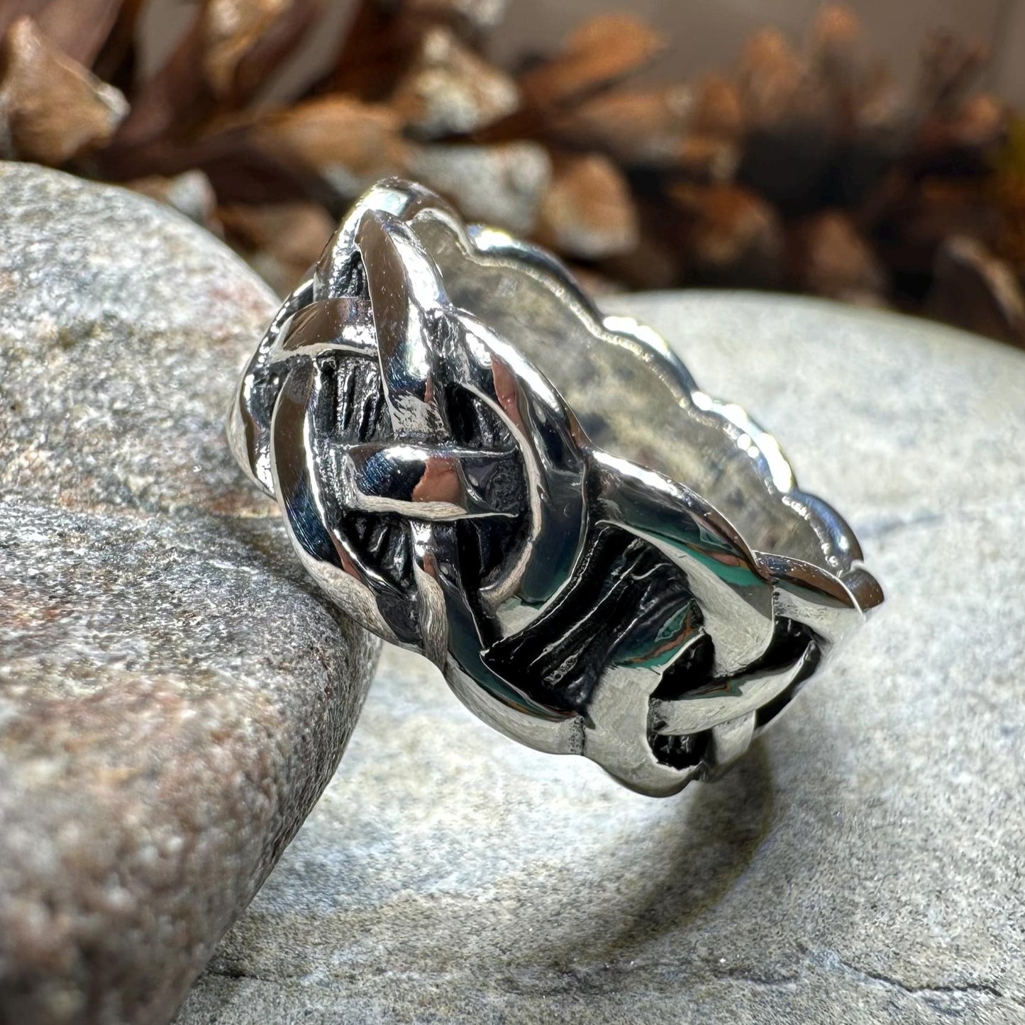 Celtic Ring, Irish Wedding Ring, Silver Scottish Ring, Large Irish Ring, Promise Ring, Anniversary Gift, Wedding Band, Ireland Gift