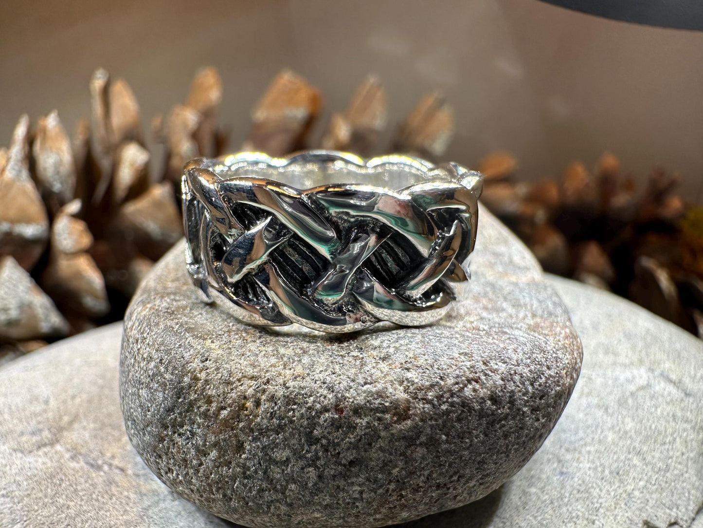Celtic Ring, Irish Wedding Ring, Silver Scottish Ring, Large Irish Ring, Promise Ring, Anniversary Gift, Wedding Band, Ireland Gift