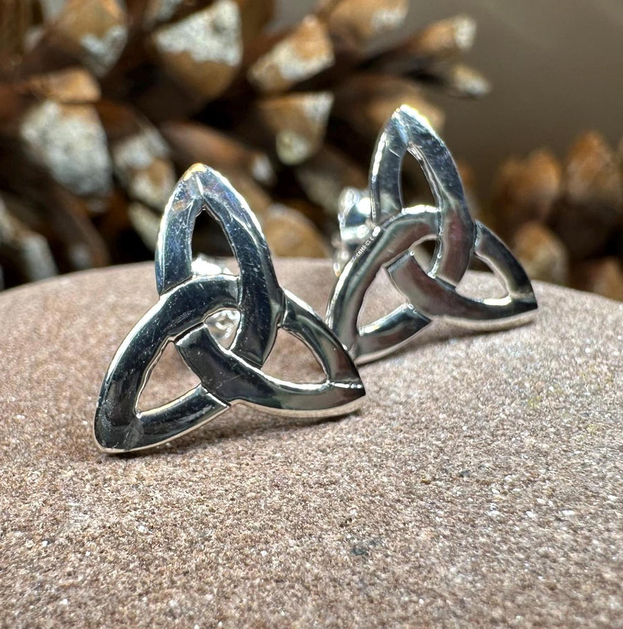 Celtic Knot Earrings, Irish Jewelry, Celtic Jewelry, Trinity Knot Post Earrings, Norse Jewelry, Triquetra Stud Earrings, Ireland Earrings