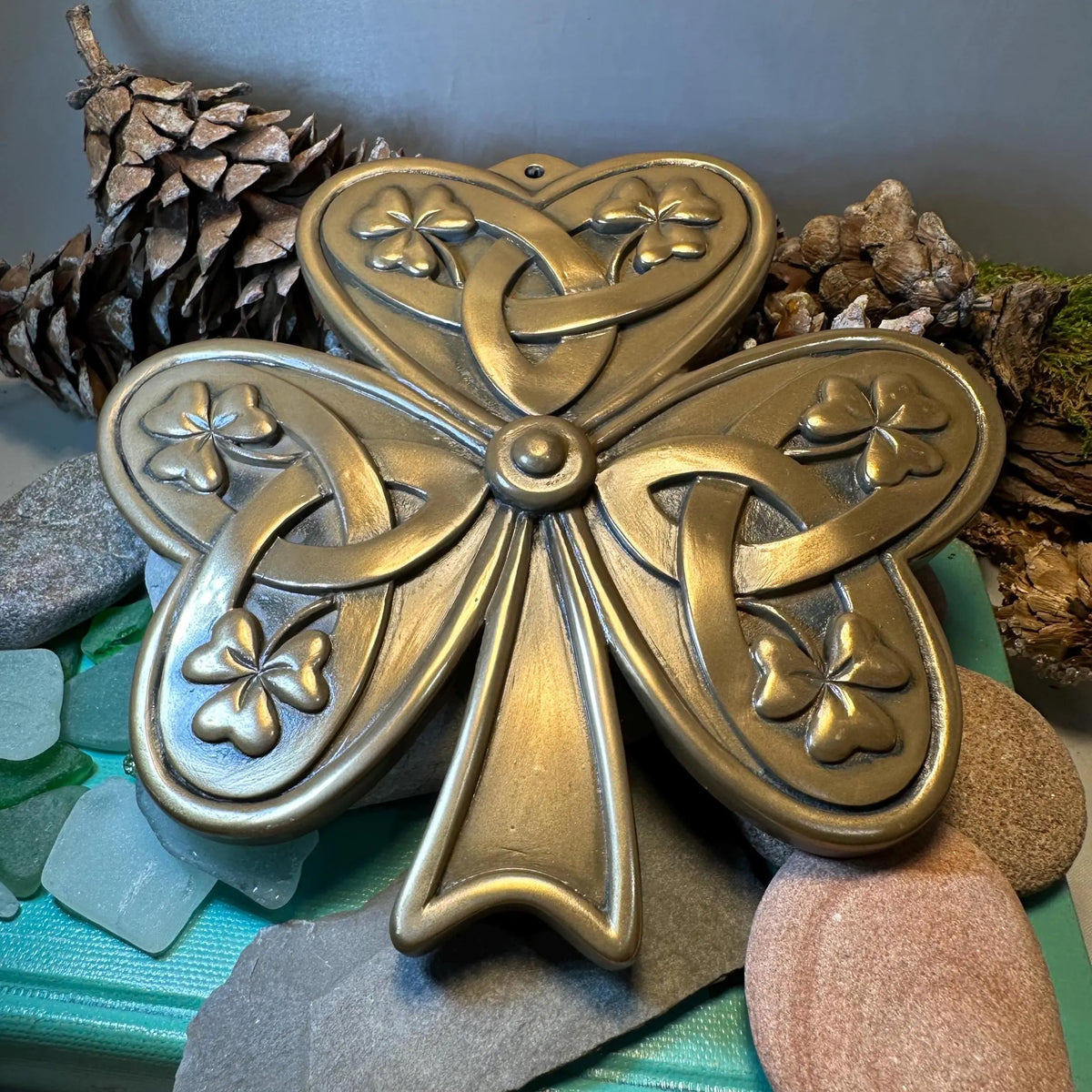 Irish Shamrock Wall Plaque — view 3