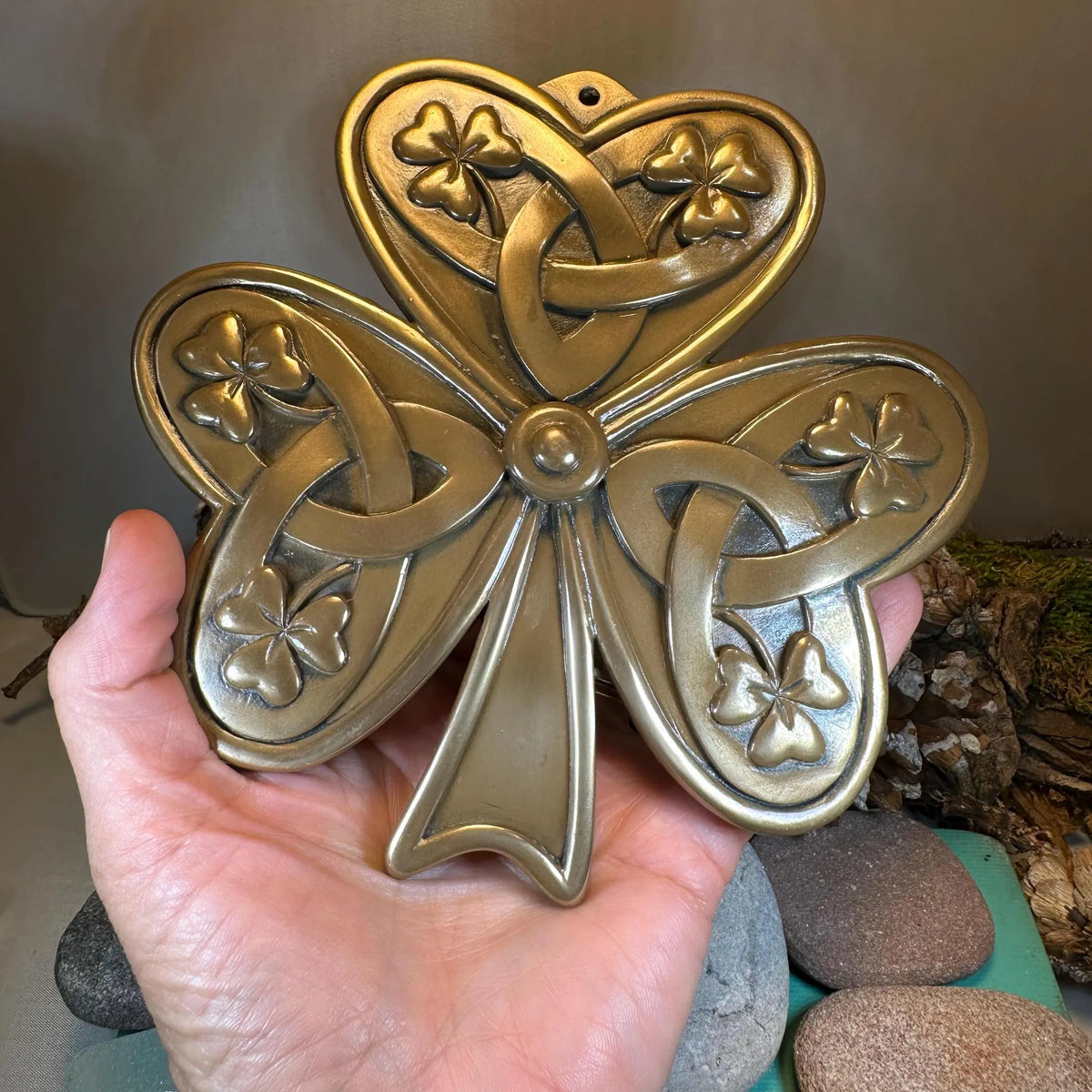 Irish Shamrock Wall Plaque — view 4