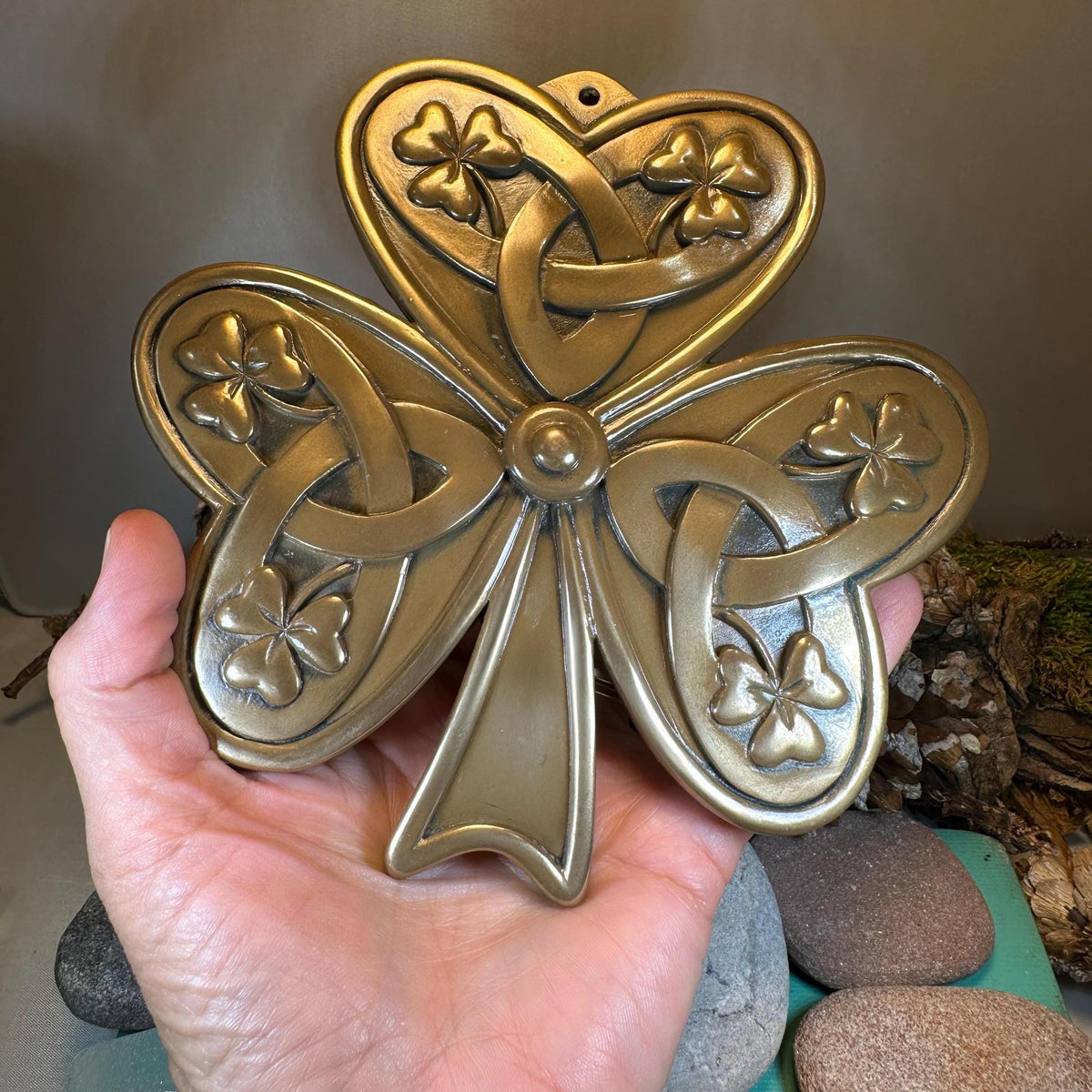 Irish Shamrock Wall Plaque — view 2