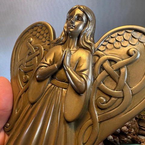 Load image into Gallery viewer, Celtic Angel Wall Plaque
