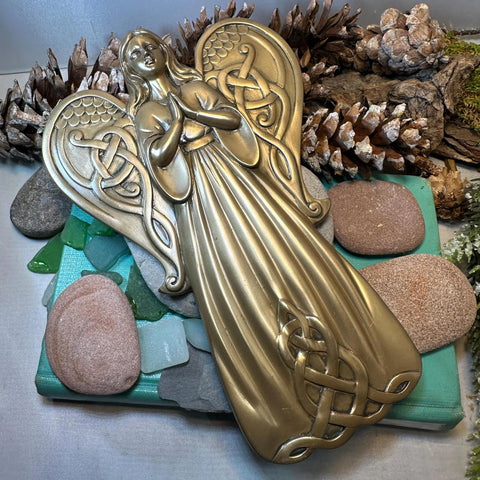 Load image into Gallery viewer, Celtic Angel Wall Plaque
