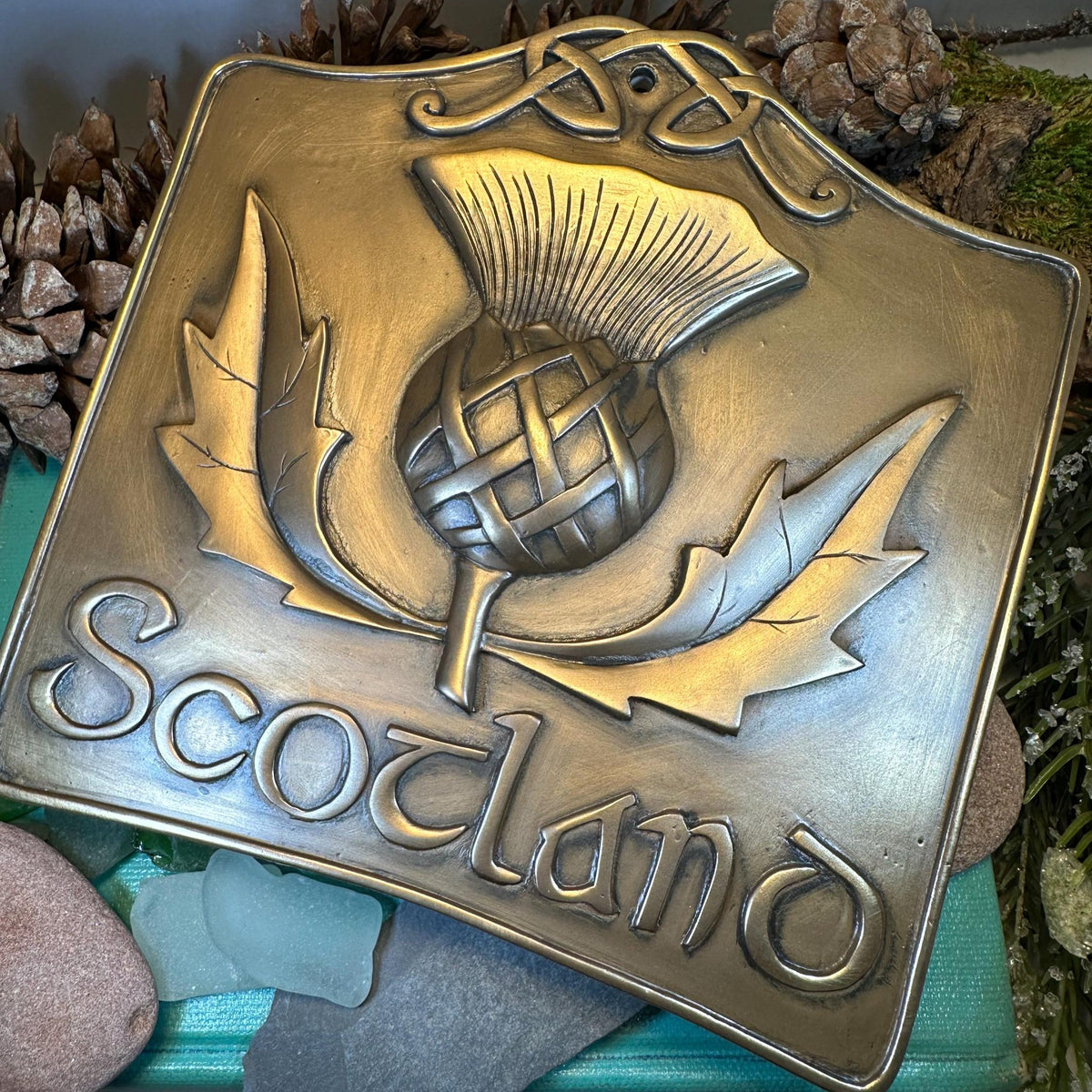 Scotland Thistle Wall Plaque — view 2
