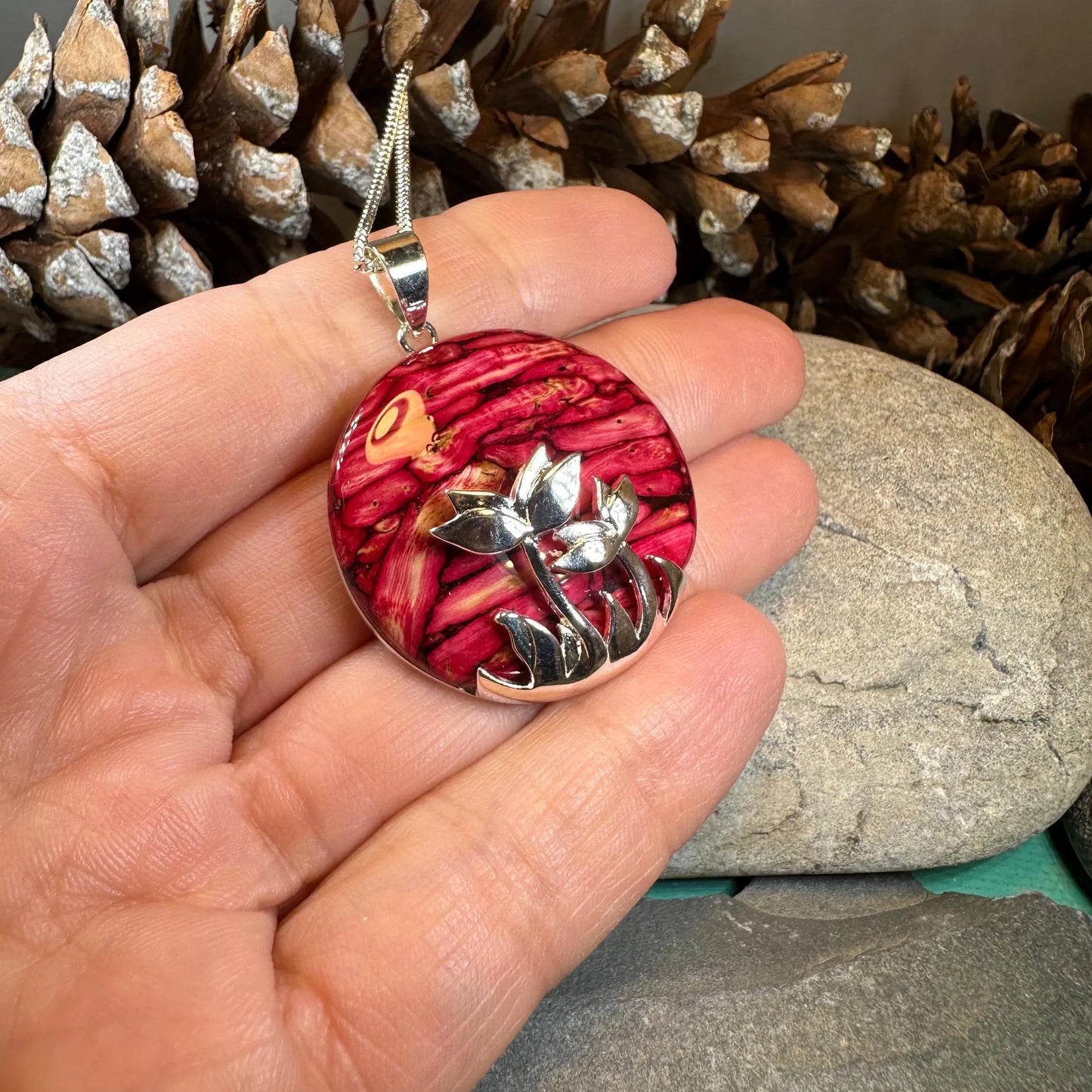 Heathergems Celtic Flower Necklace - Handmade in Scotland — view 7