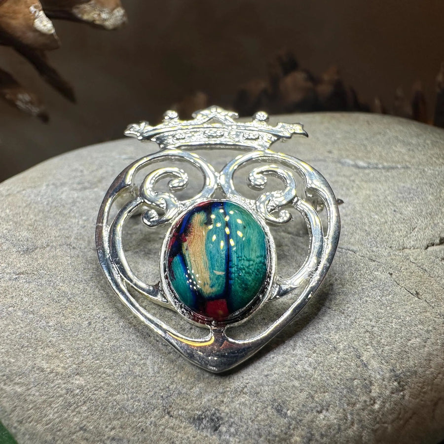 Heathergems Luckenbooth Sterling Silver Brooch - Handmade in Scotland