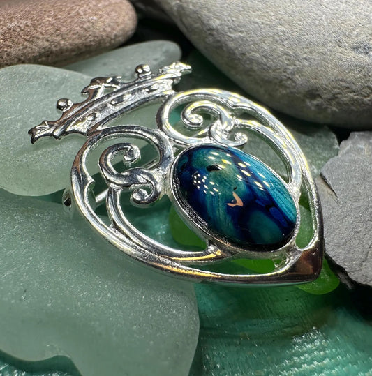 Heathergems Luckenbooth Sterling Silver Brooch - Handmade in Scotland — view 9