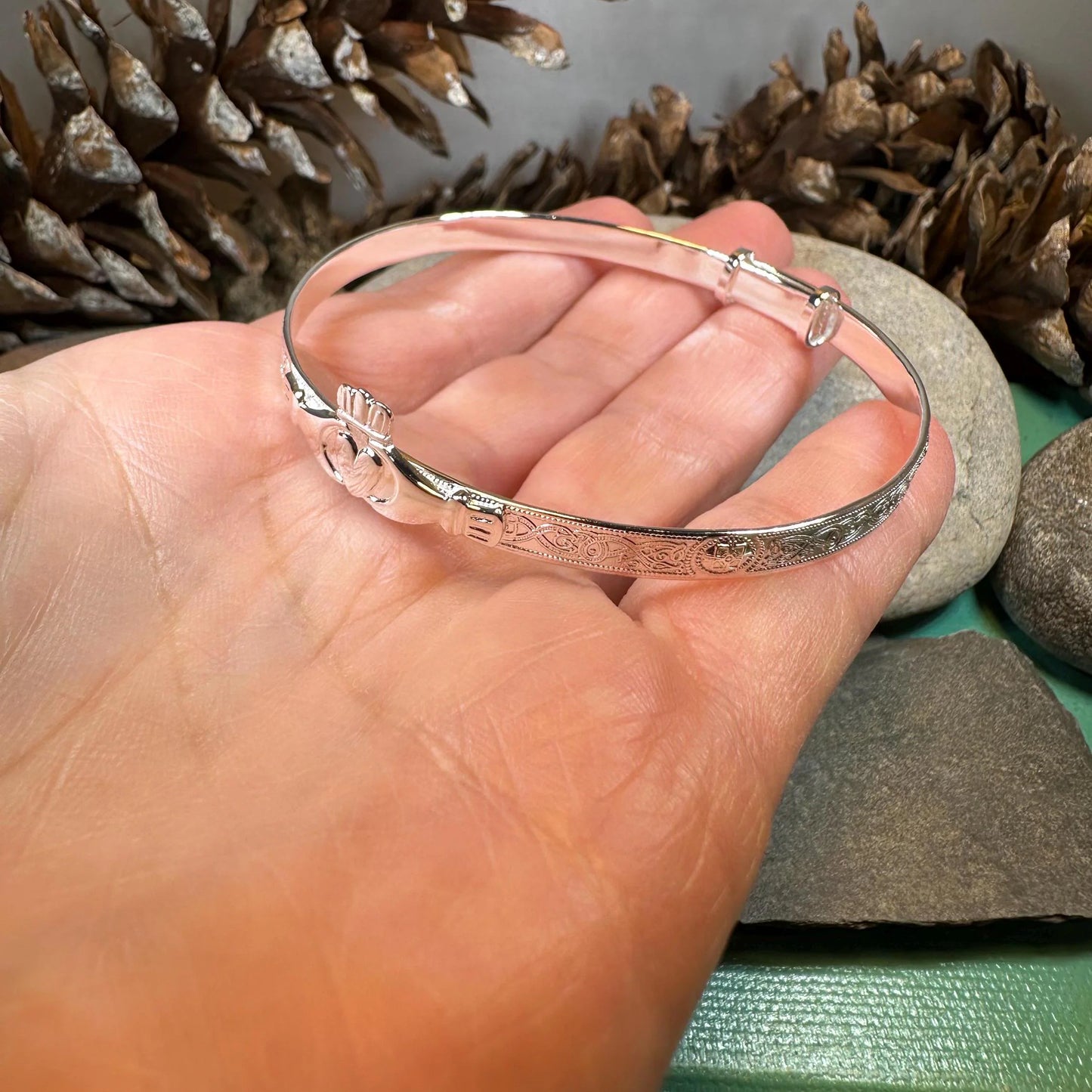 Old World Style Claddagh Bracelet — view 8