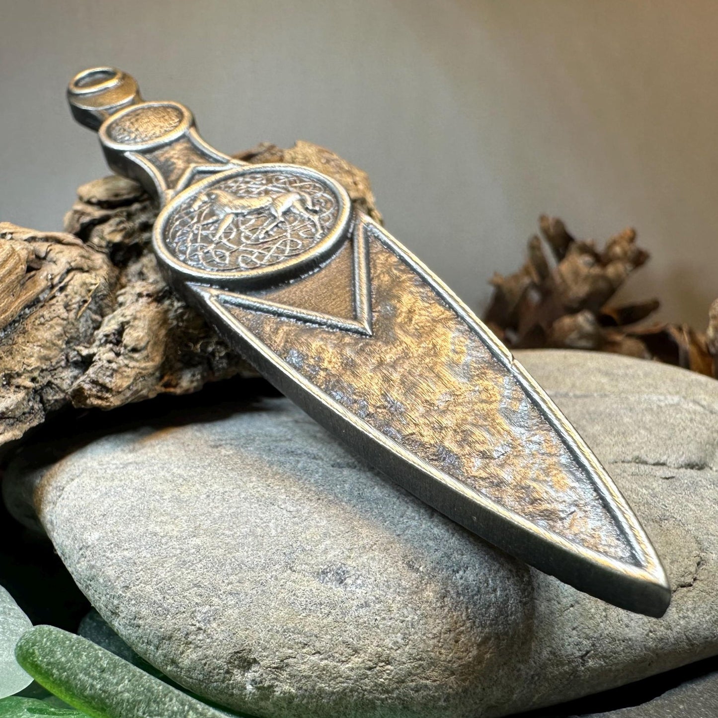 Celtic Horse Kilt Pin - Handmade in Scotland — view 3