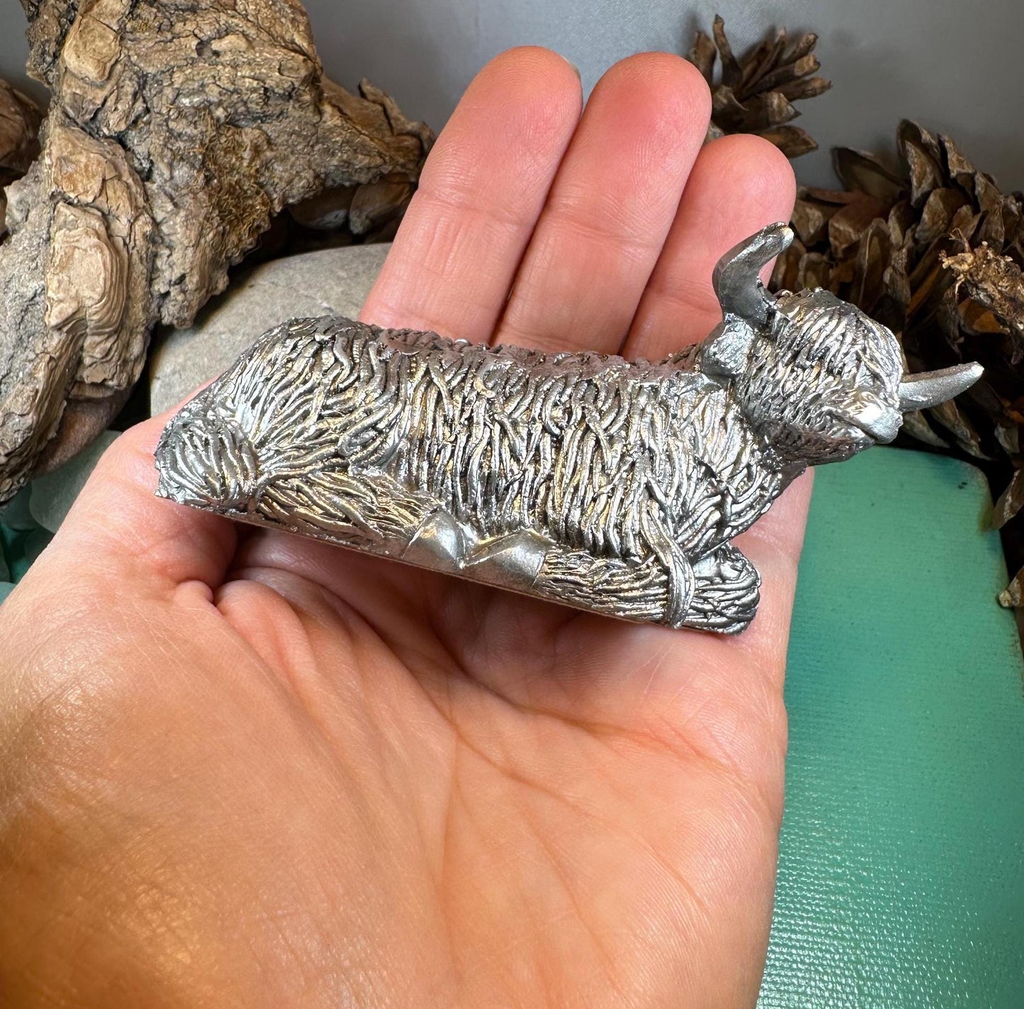 Highland Cow Figurine, Highland Coo, Scottish Gift, Anniversary Gift, Scotland Cow, Cow Lover Gift, Rancher, Cute Hairy Coo, Wife Gift
