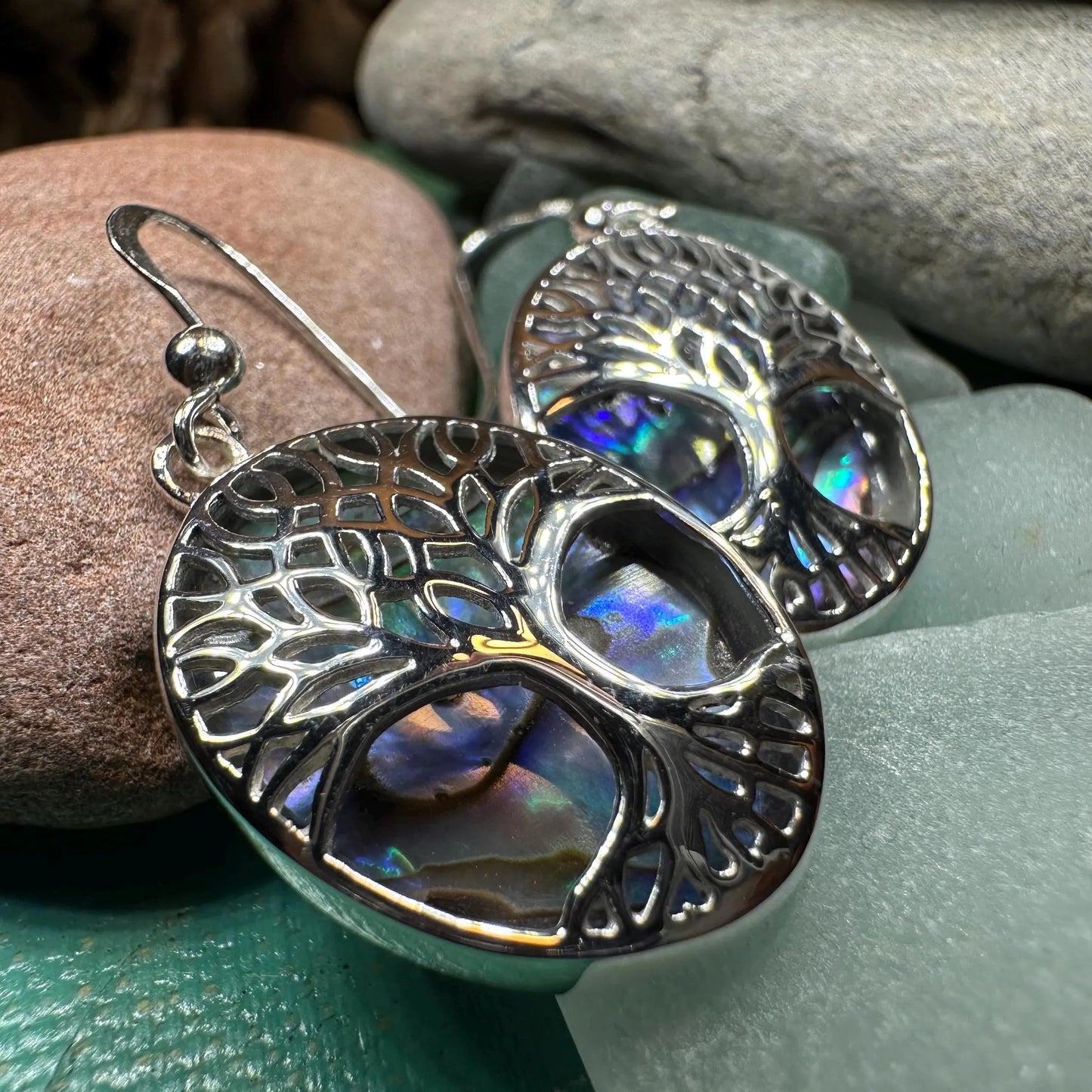 Avondale Tree of Life Earrings in Sterling Silver — view 11