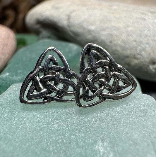 Celtic Knot Stud Earrings, Irish Jewelry, Celtic Jewelry, Anniversary Gift, Bridal Jewelry, Norse Jewelry, Yoga Jewelry, Wiccan Jewelry