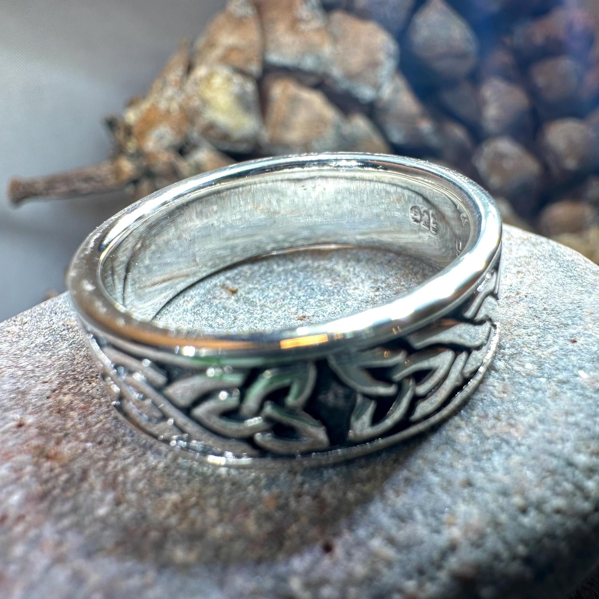 Celtic Ring, Irish Wedding Ring, Silver Scottish Ring, Large Irish Ring, Promise Ring, Anniversary Gift, Wedding Band, Ireland Gift