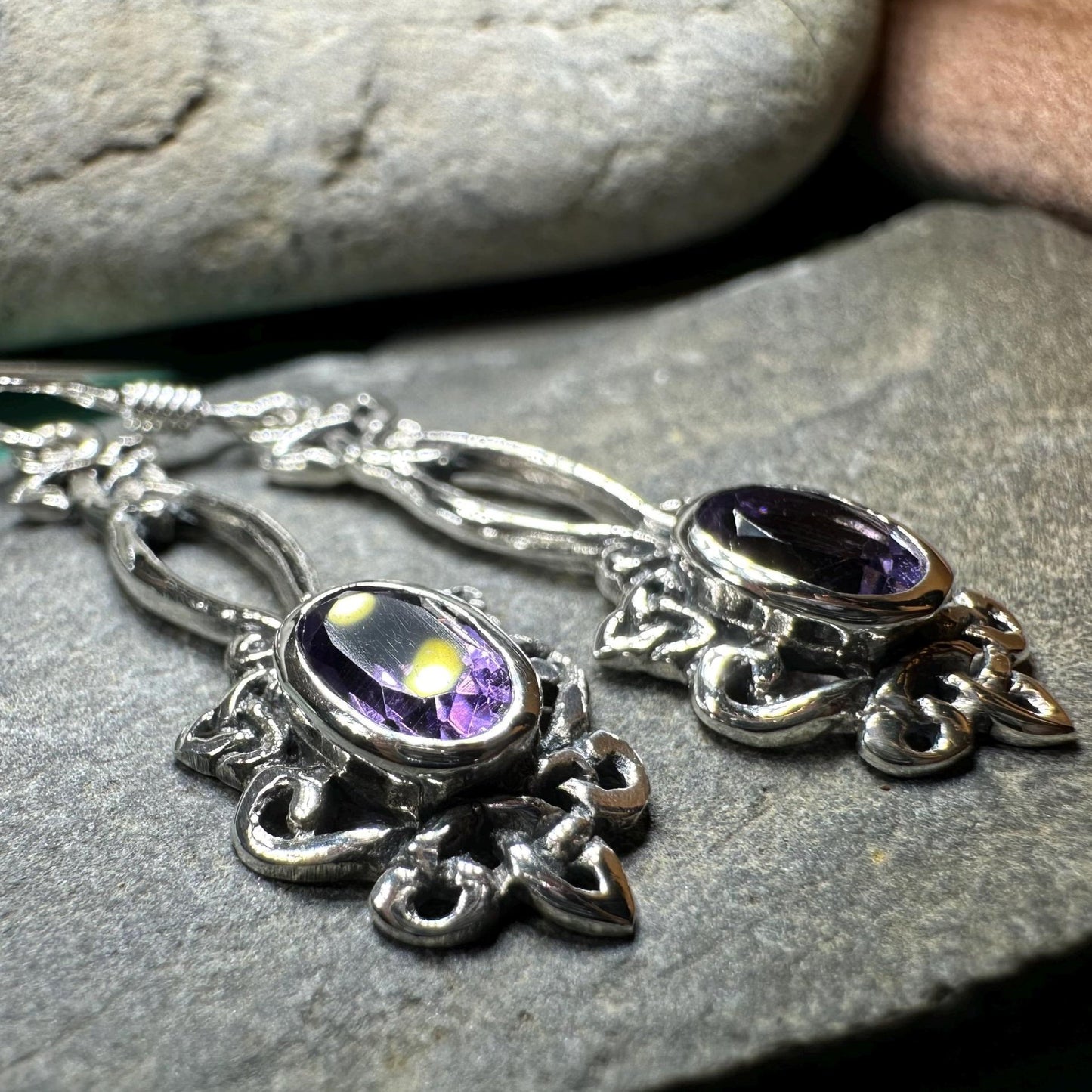 Celtic Knot Earrings, Irish Jewelry, Celtic Jewelry, Anniversary Gift, Scottish Jewelry, Wife Gift, Love Knot Jewelry, Long Dangle Earrings