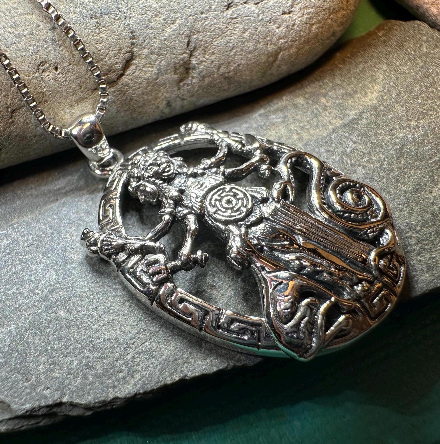 Hecate Wheel Necklace, Irish Jewelry, Celtic Jewelry, Pagan Gift, Key Pendant, Wiccan Jewelry, Goddess Jewelry, Witch Gift, Gothic Jewelry