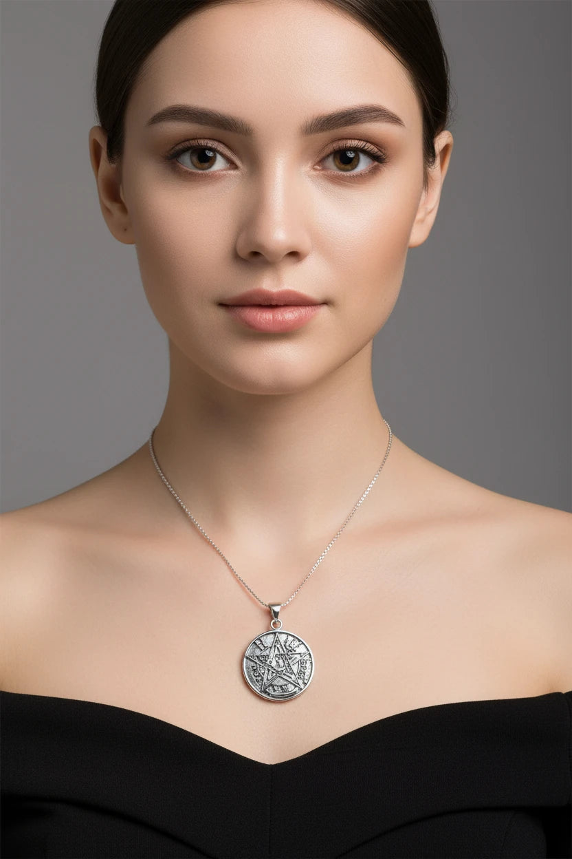 Seal of Solomon Pendant in Sterling Silver