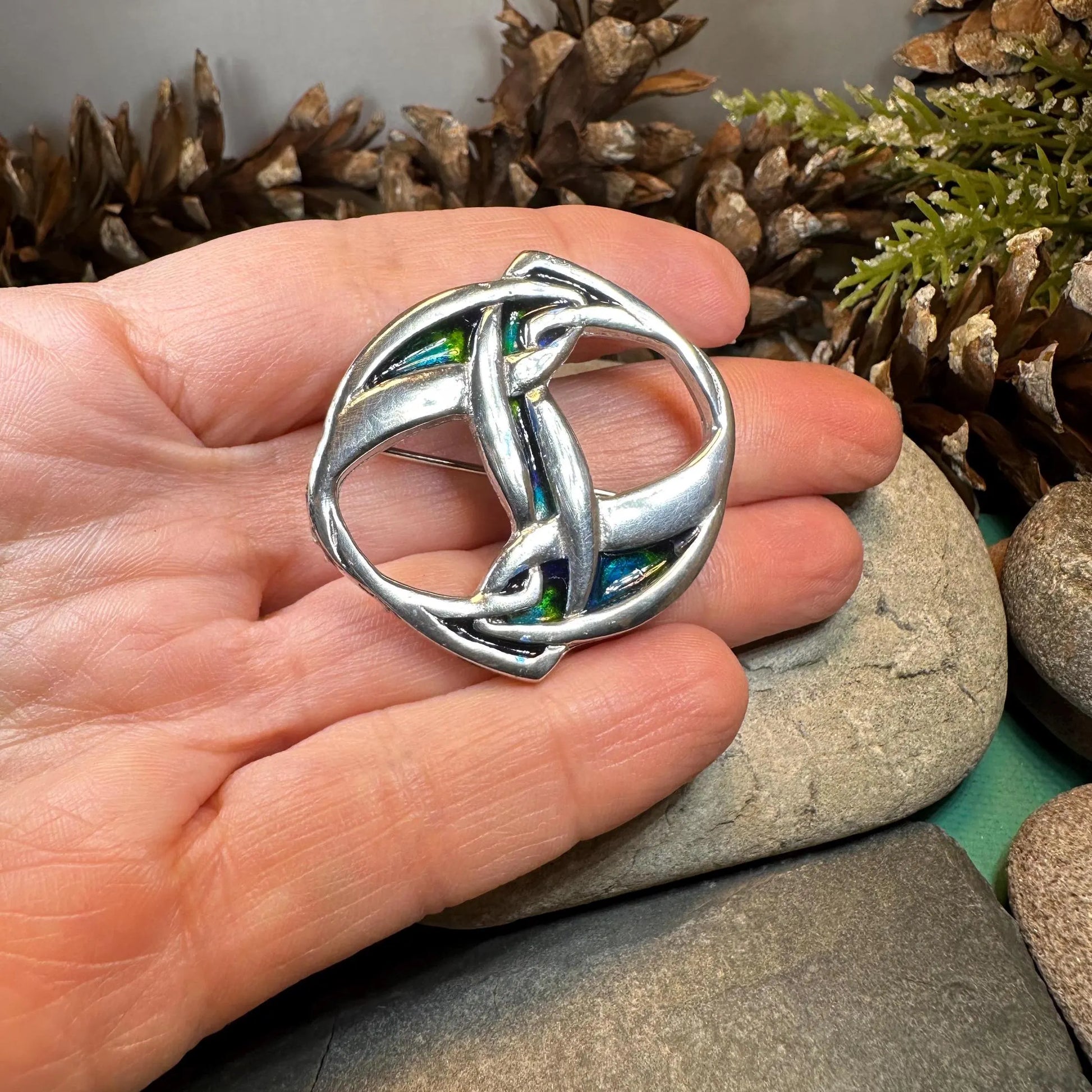Camila Celtic Knot Brooch — view 4