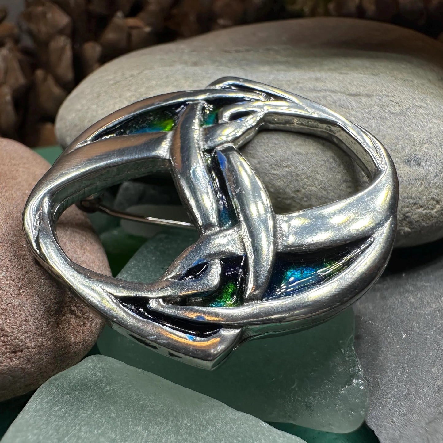 Camila Celtic Knot Brooch — view 2