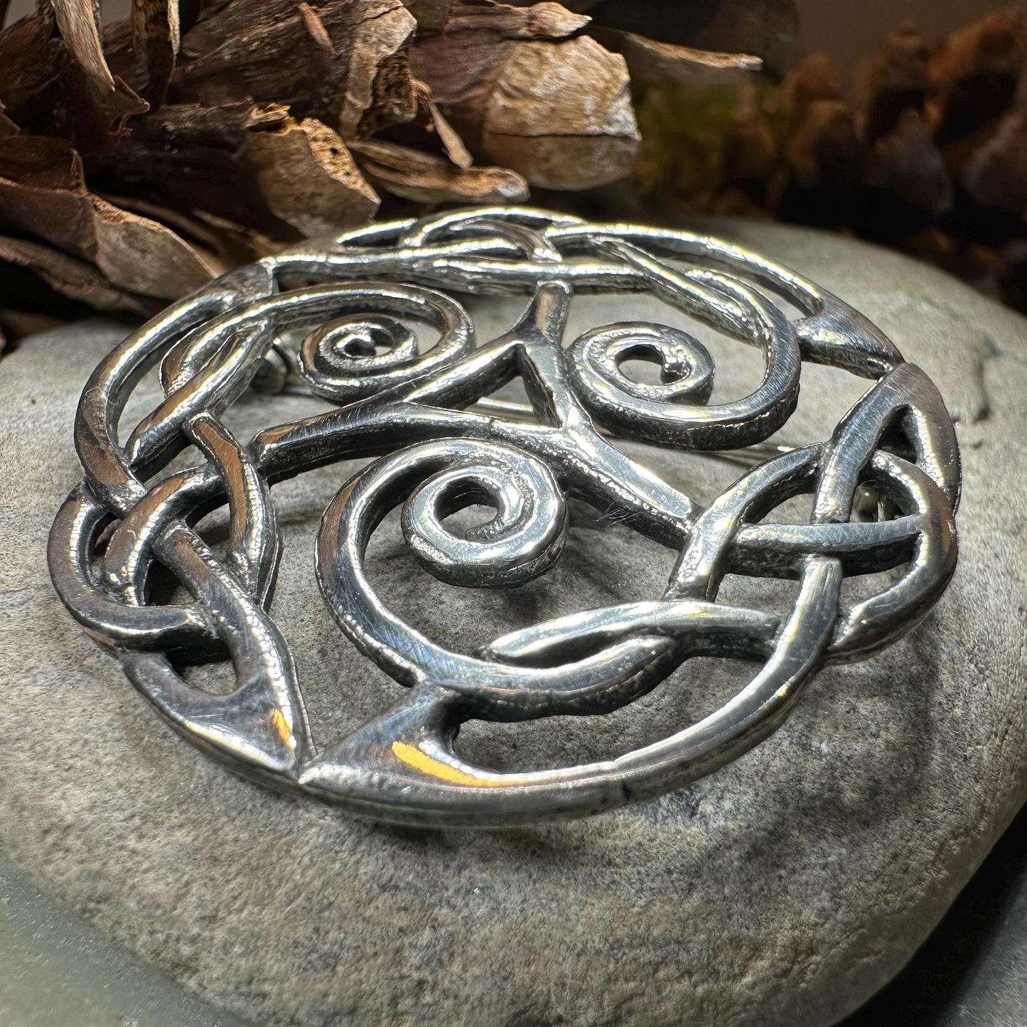 Celtic Knot Brooch, Celtic Jewelry, Irish Jewelry, Scotland Brooch, Celtic Brooch, Anniversary Gift, Celtic Knot Pin, Ireland Gift, Norse