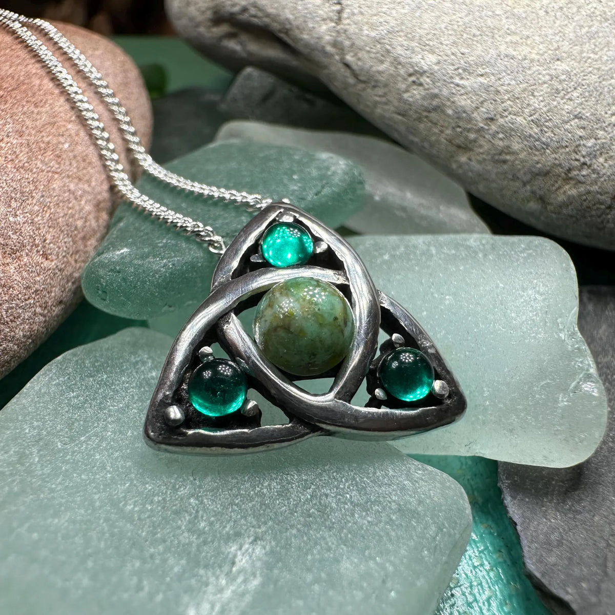 Elven Celtic Trinity Knot Necklace — view 9