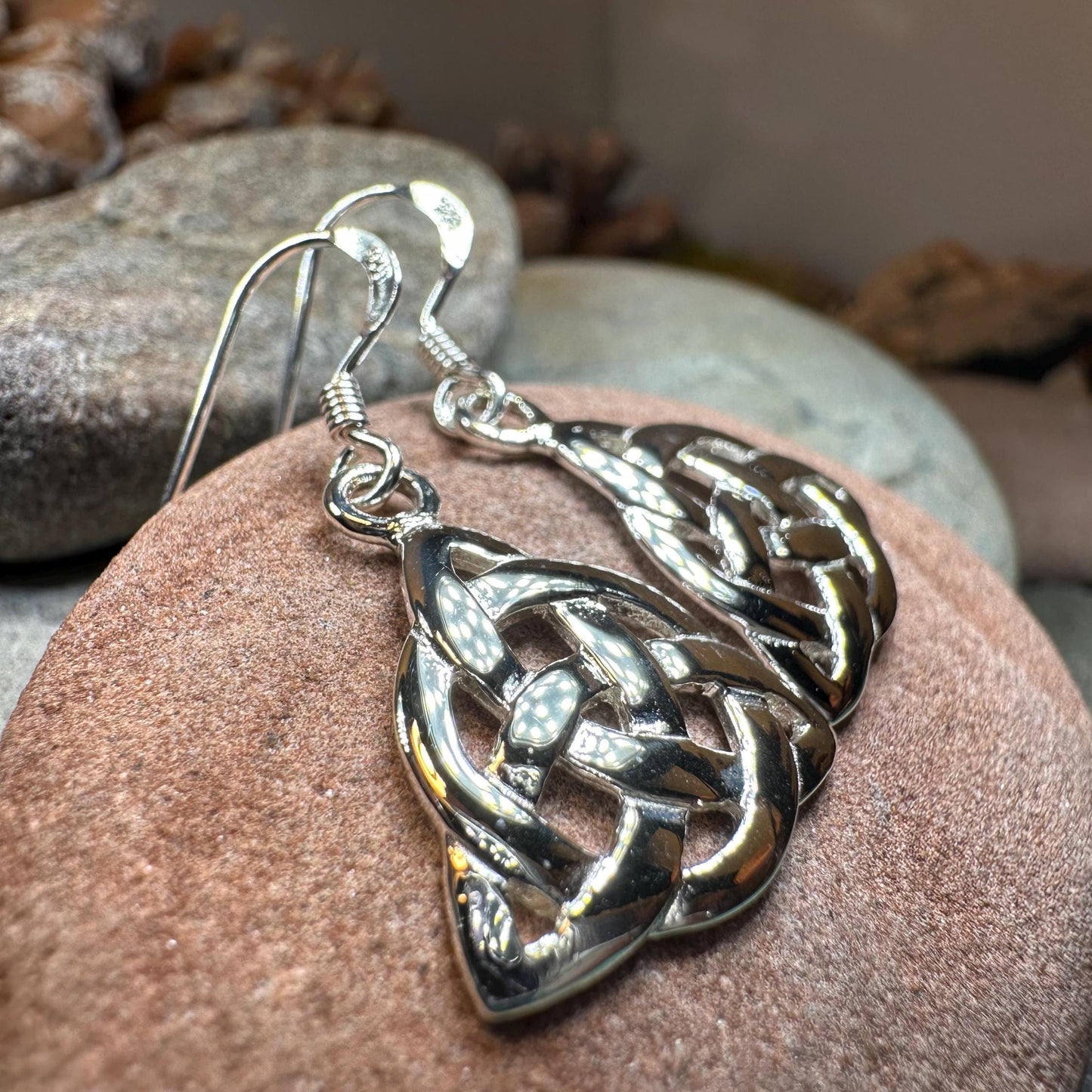 Celtic Earrings, Scottish Earrings, Irish Jewelry, Ireland Gift, Scotland Jewelry, Triquetra, Celtic Knot, Scottish Jewelry, Norse Jewelry