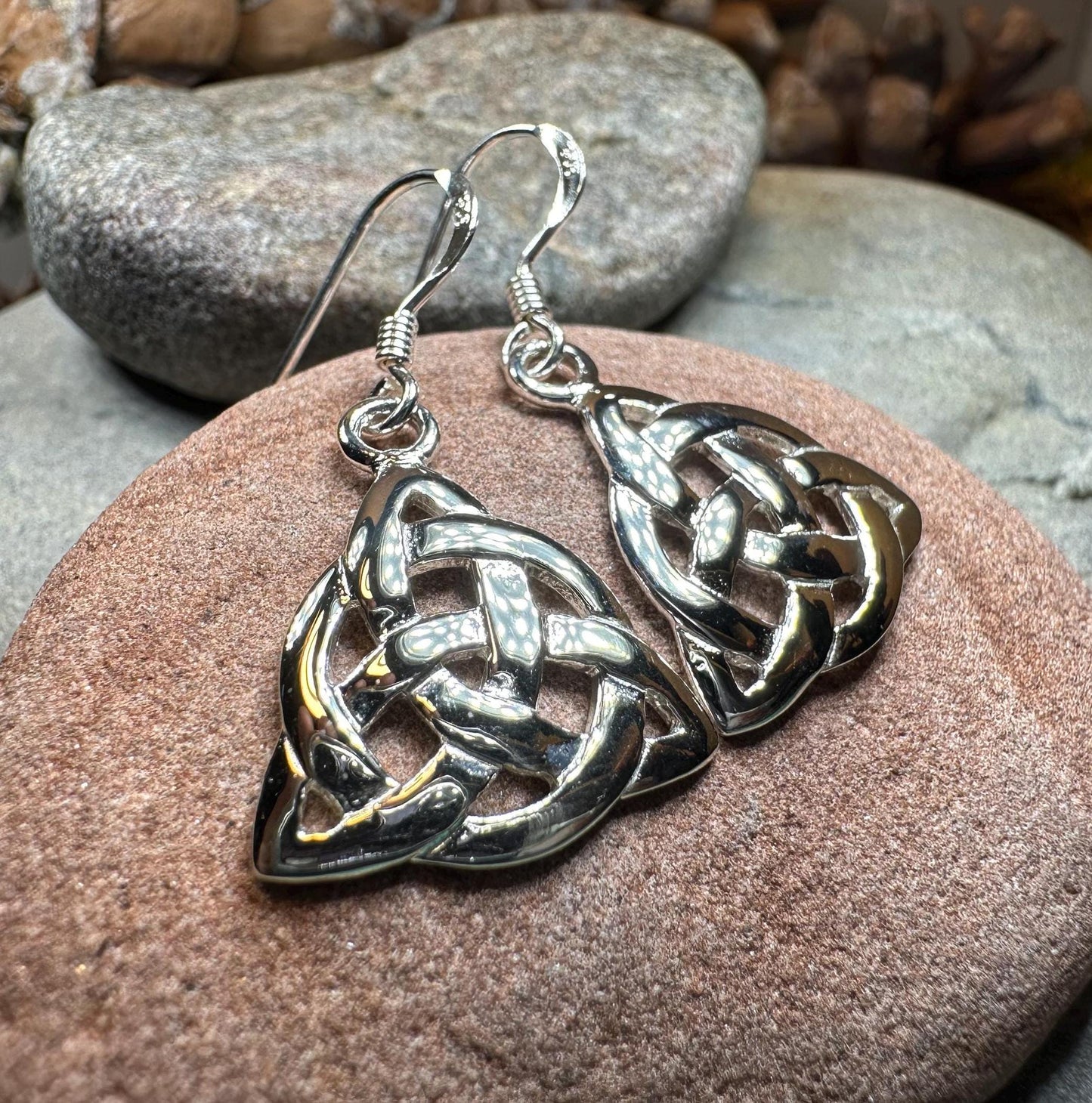 Celtic Earrings, Scottish Earrings, Irish Jewelry, Ireland Gift, Scotland Jewelry, Triquetra, Celtic Knot, Scottish Jewelry, Norse Jewelry