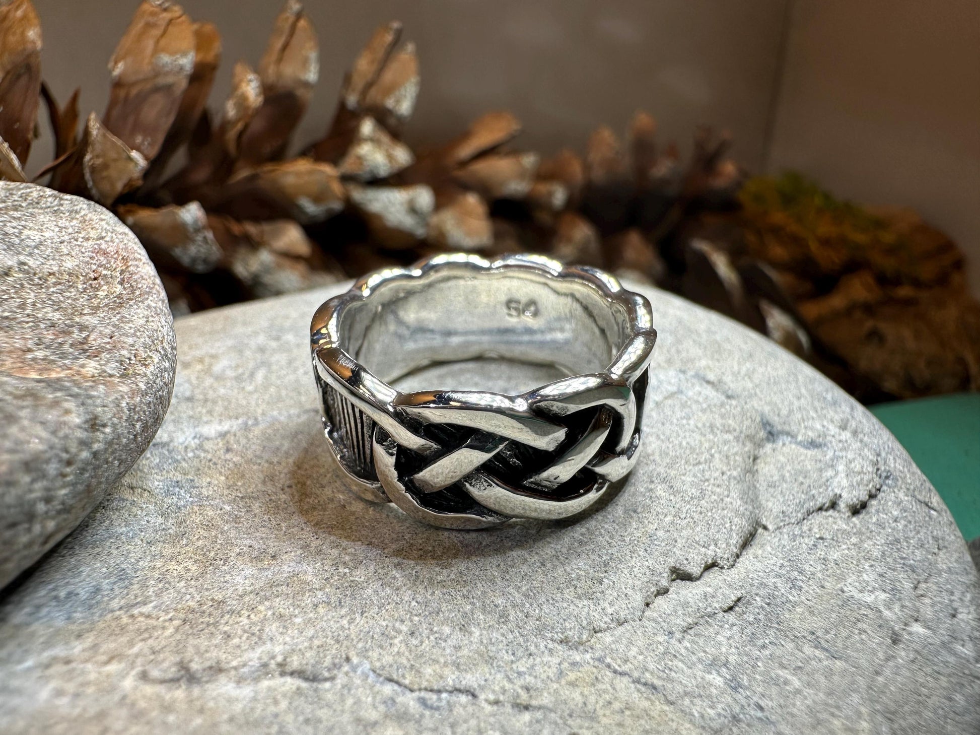 Celtic Ring, Irish Wedding Ring, Silver Scottish Ring, Large Irish Ring, Promise Ring, Anniversary Gift, Wedding Band, Ireland Gift
