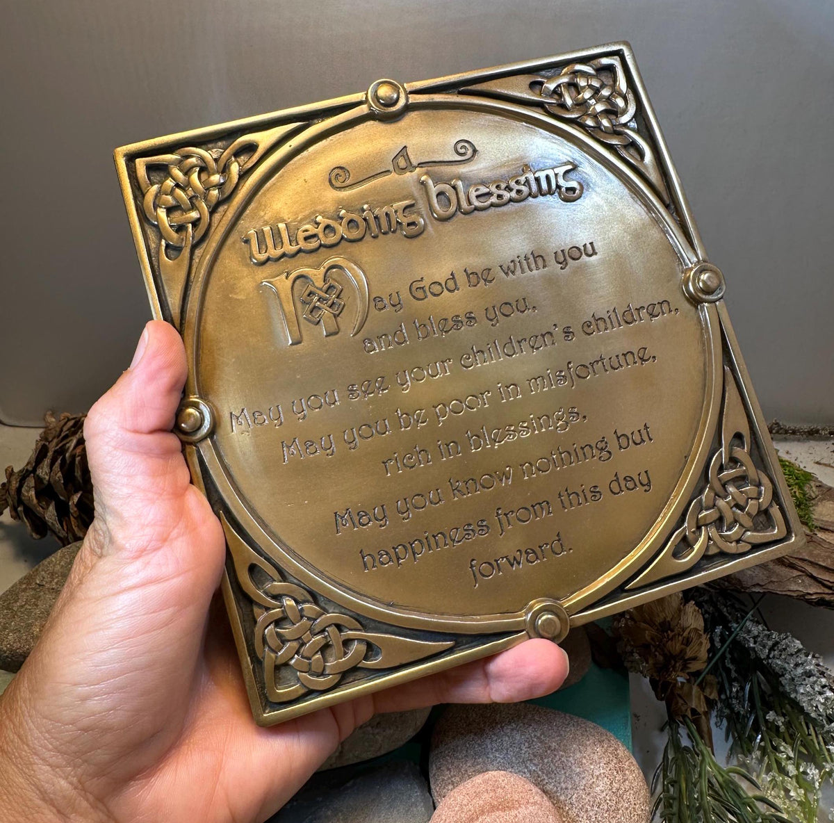 Irish Wedding Blessing Wall Plaque — view 2