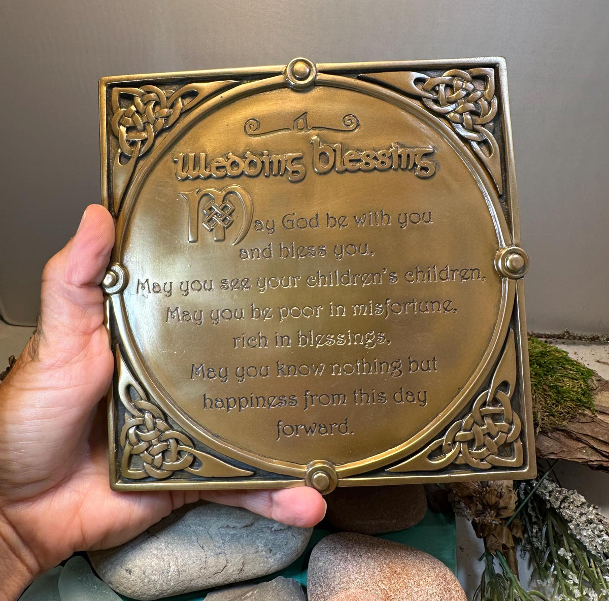 Irish Wedding Blessing Wall Plaque — view 3