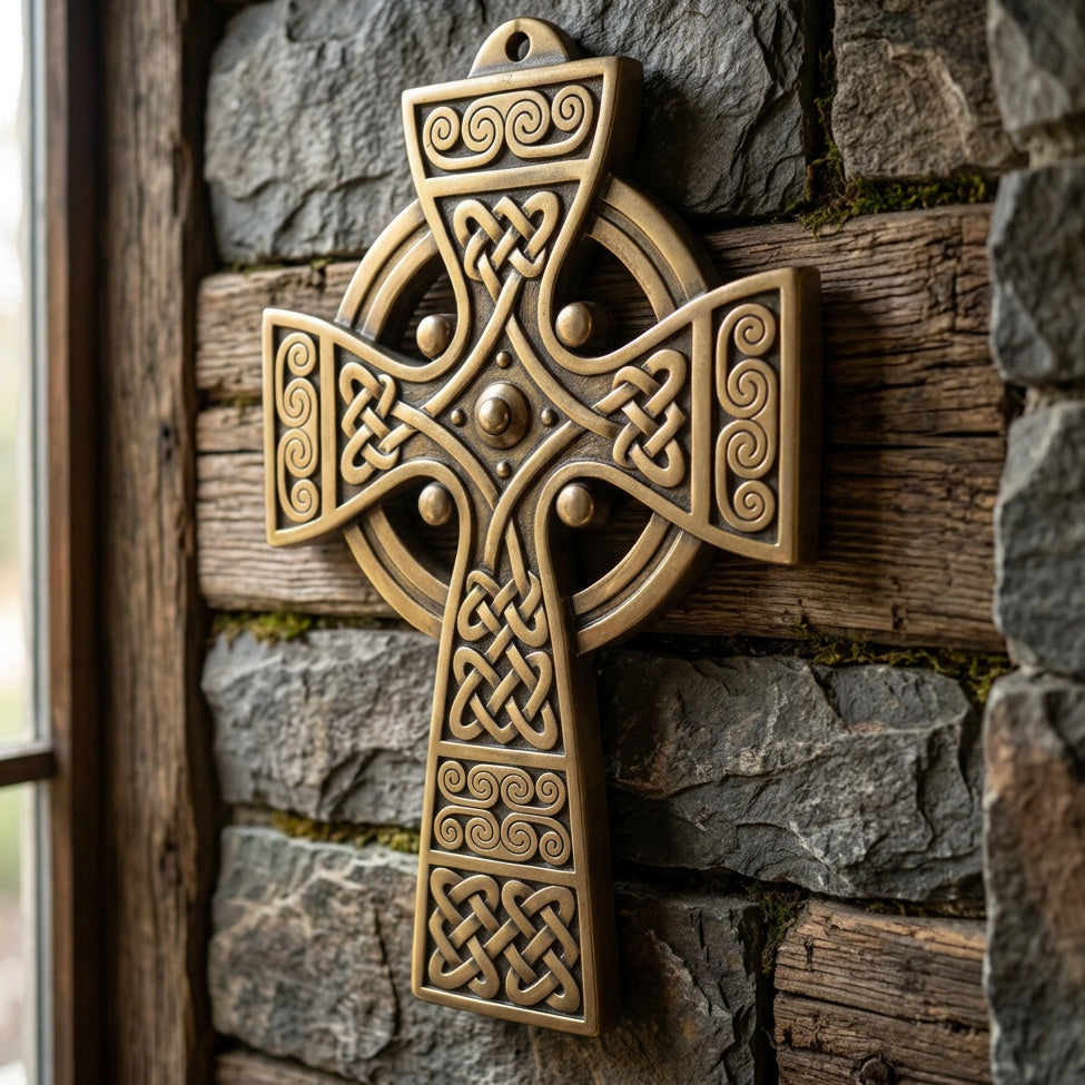 Aberlour Celtic Cross Wall Plaque in bronze