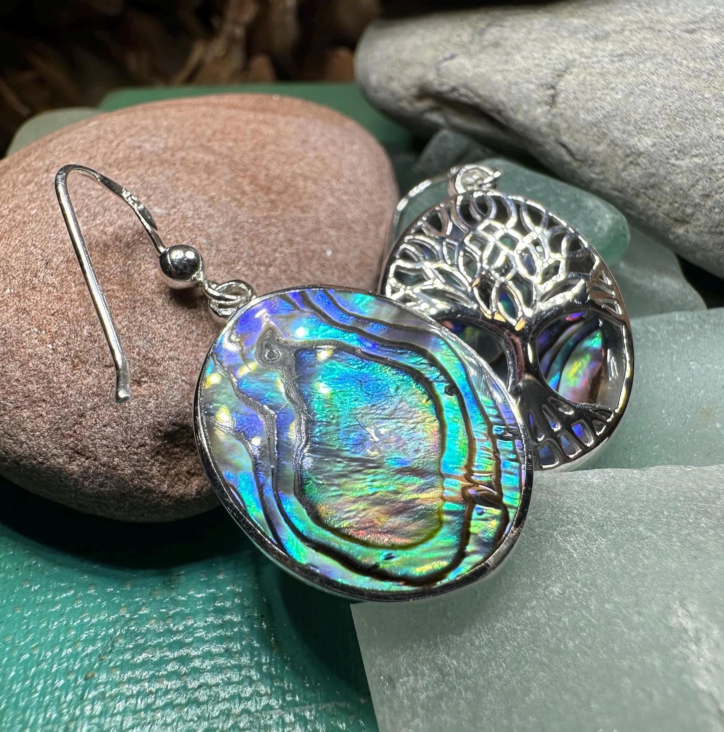 Avondale Tree of Life Earrings in Sterling Silver — view 8