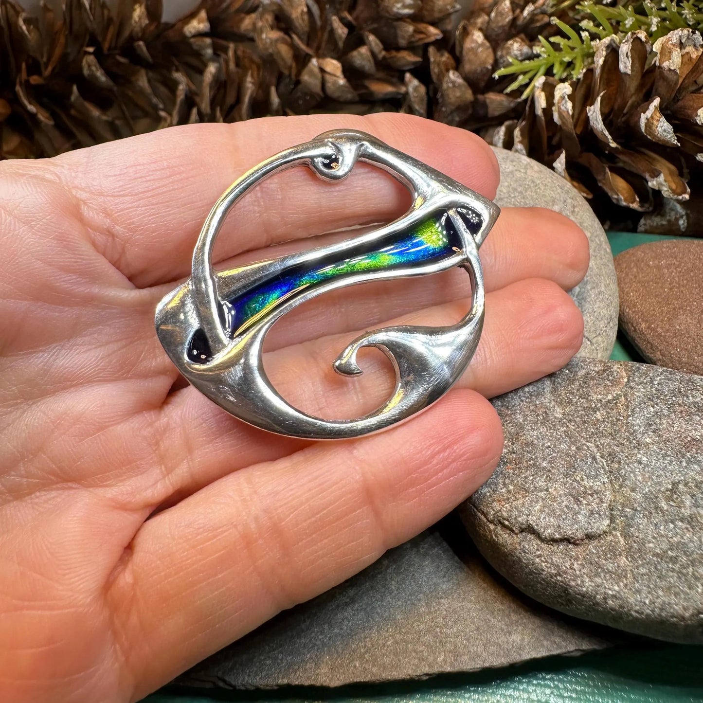 Myah Celtic Knot Brooch — view 6