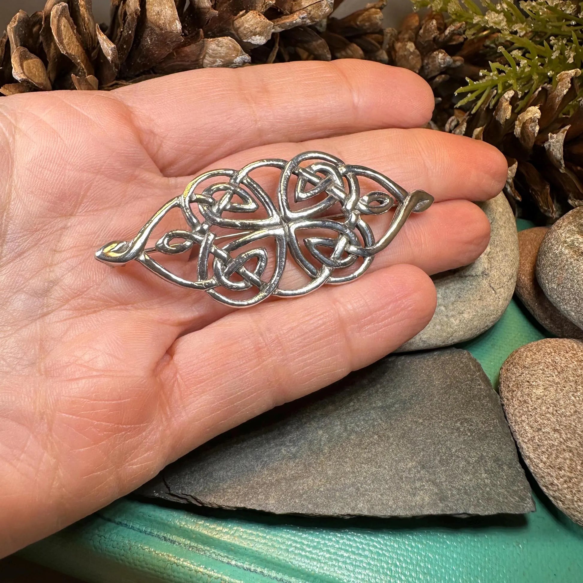 Jenna Celtic Knot Brooch — view 9