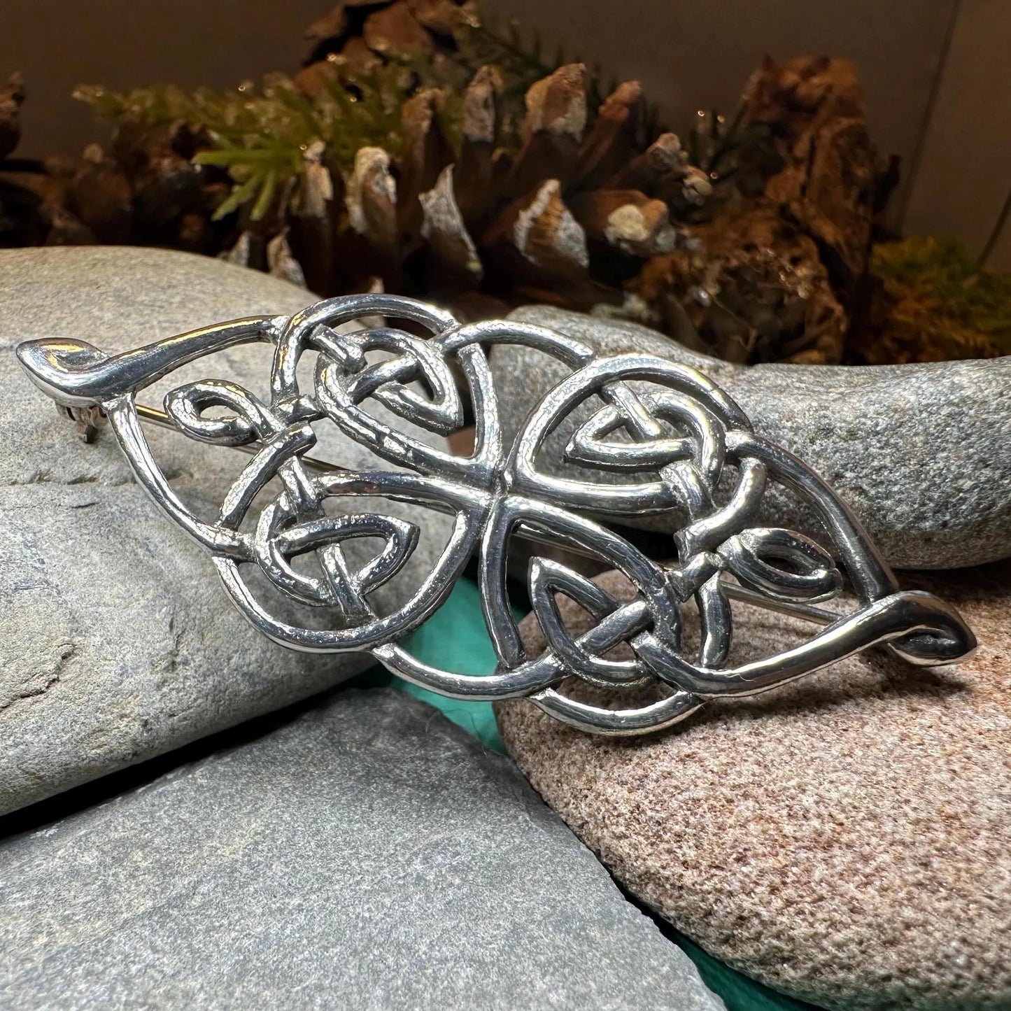 Jenna Celtic Knot Brooch — view 2