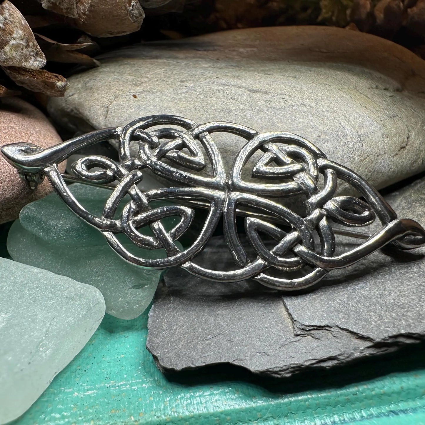 Jenna Celtic Knot Brooch — view 10