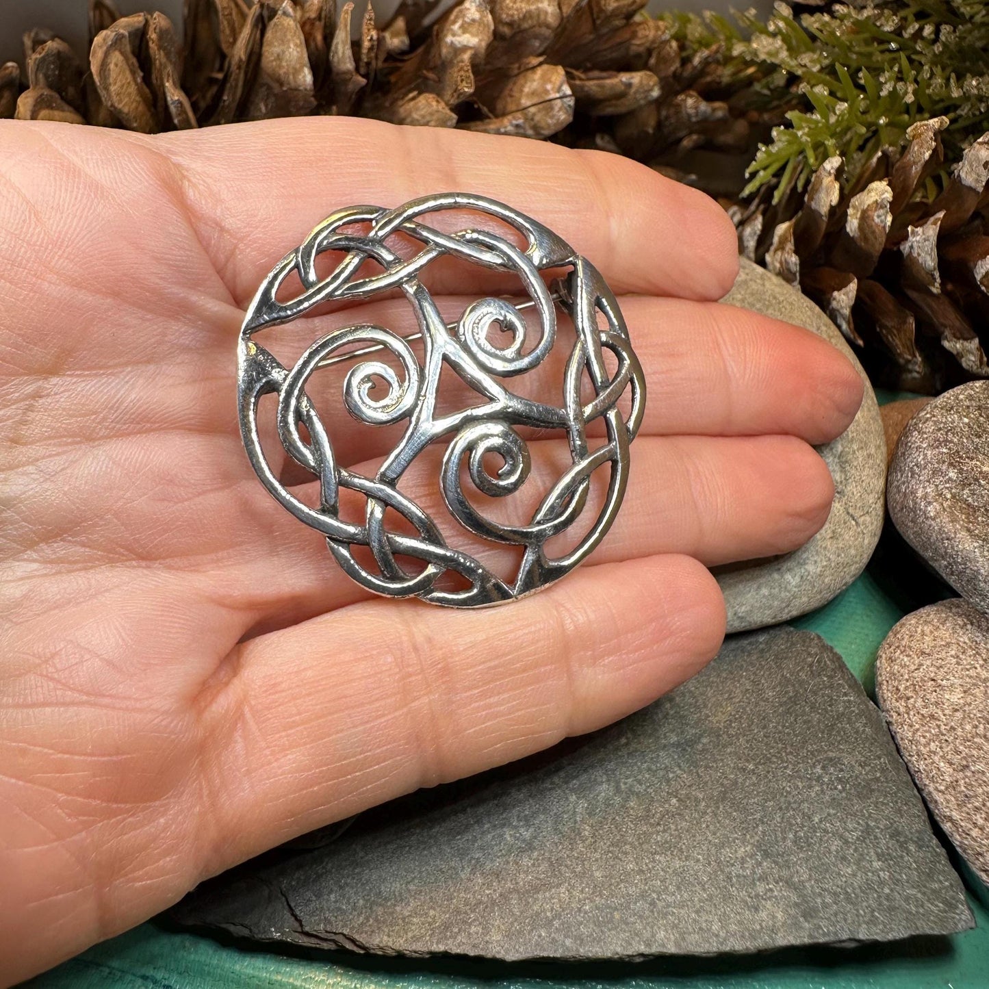 Celtic Knot Brooch, Celtic Jewelry, Irish Jewelry, Scotland Brooch, Celtic Brooch, Anniversary Gift, Celtic Knot Pin, Ireland Gift, Norse