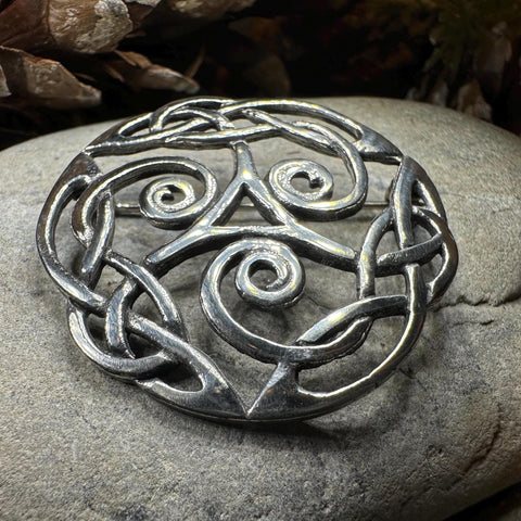 Load image into Gallery viewer, Celtic Knot Brooch, Celtic Jewelry, Irish Jewelry, Scotland Brooch, Celtic Brooch, Anniversary Gift, Celtic Knot Pin, Ireland Gift, Norse
