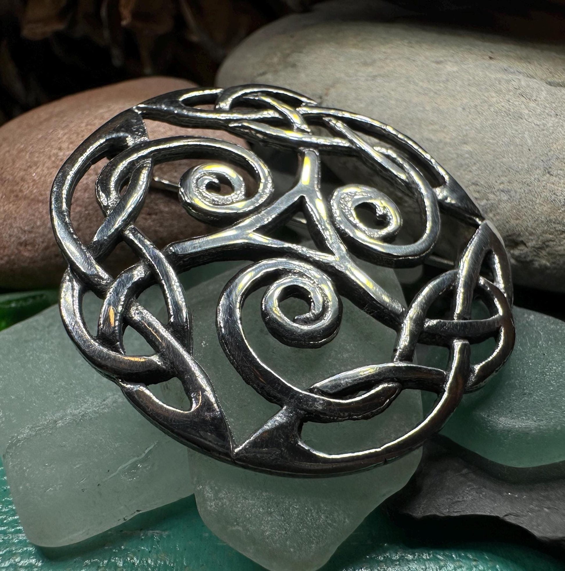 Celtic Knot Brooch, Celtic Jewelry, Irish Jewelry, Scotland Brooch, Celtic Brooch, Anniversary Gift, Celtic Knot Pin, Ireland Gift, Norse