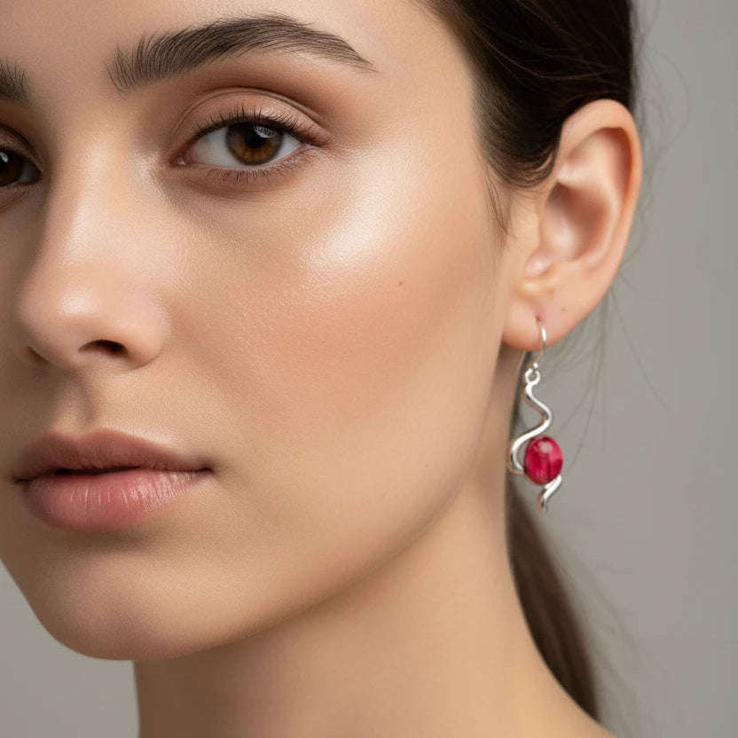 Heathergems Celtic Wiggle Earrings - Handmade in Scotland