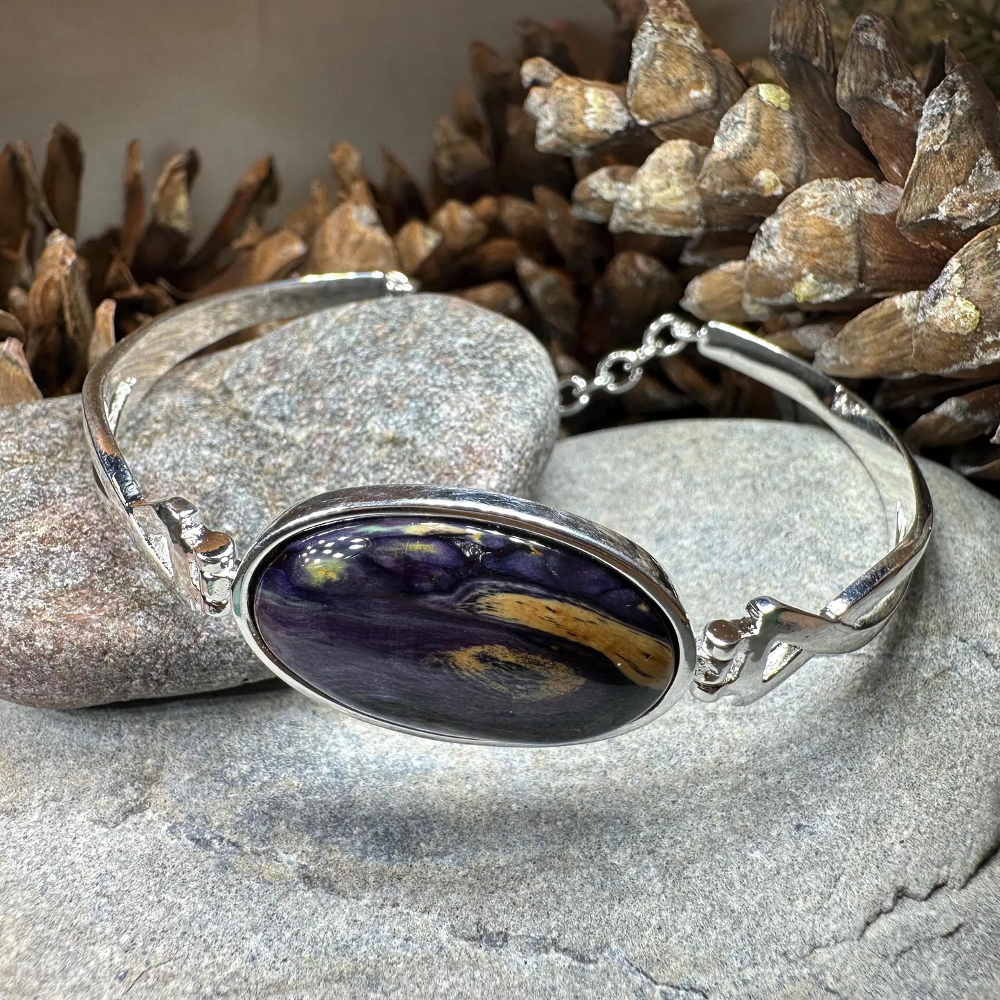 Heathergems Celtic Twist Bracelet - Handmade in Scotland