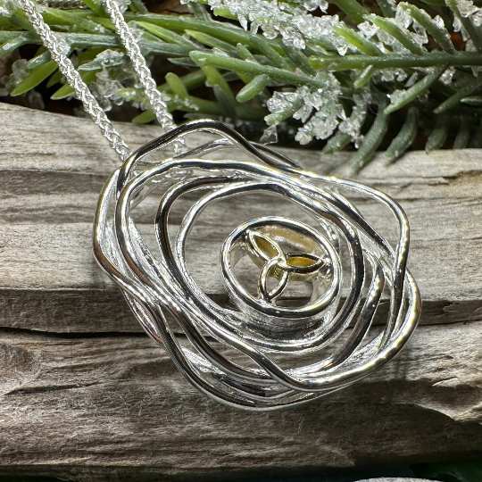 Cradle of Life Trinity Knot Necklace — view 7